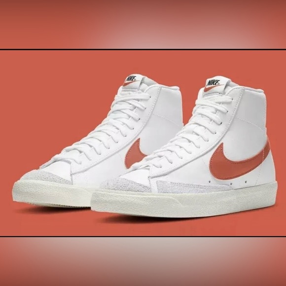 Nike Blazer Mid '77 Vintage Men's Size 15 Shoes White Orange